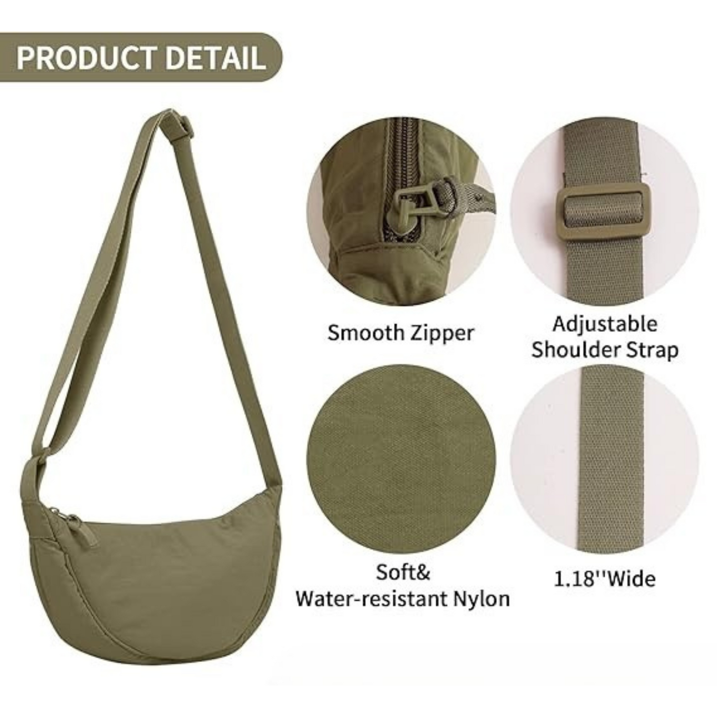 Olive Green Lamalama Cross Bag