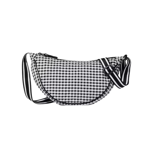 Black Stripped Cross Bag