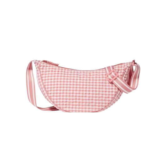 Pink Stripped Cross Bag