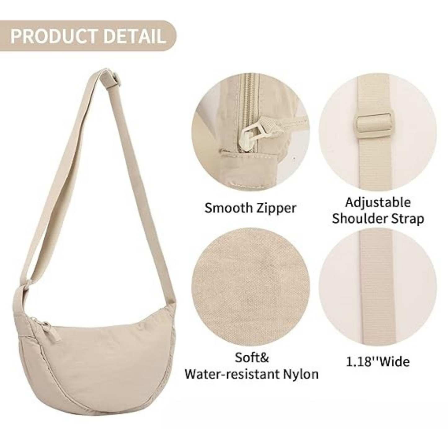 Beige Lamalama Cross Bag