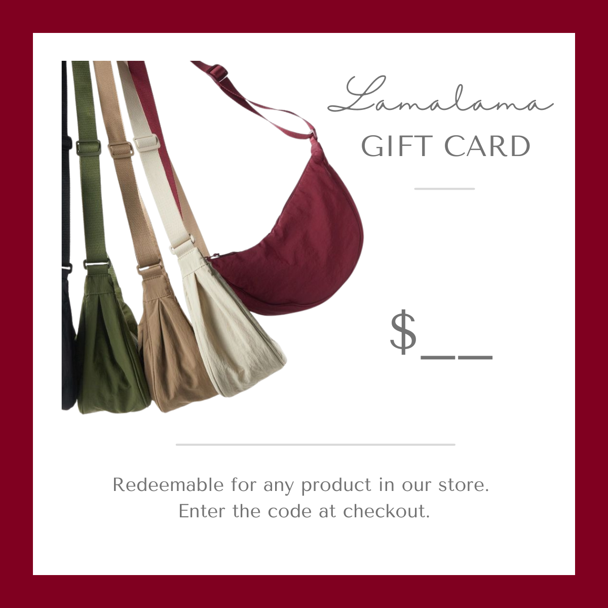 Lamalama Gift Card – The Perfect Gift