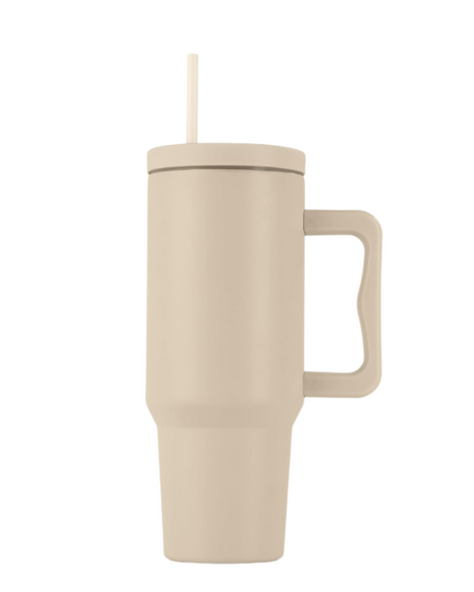 Beige Stainless Steel Tumbler