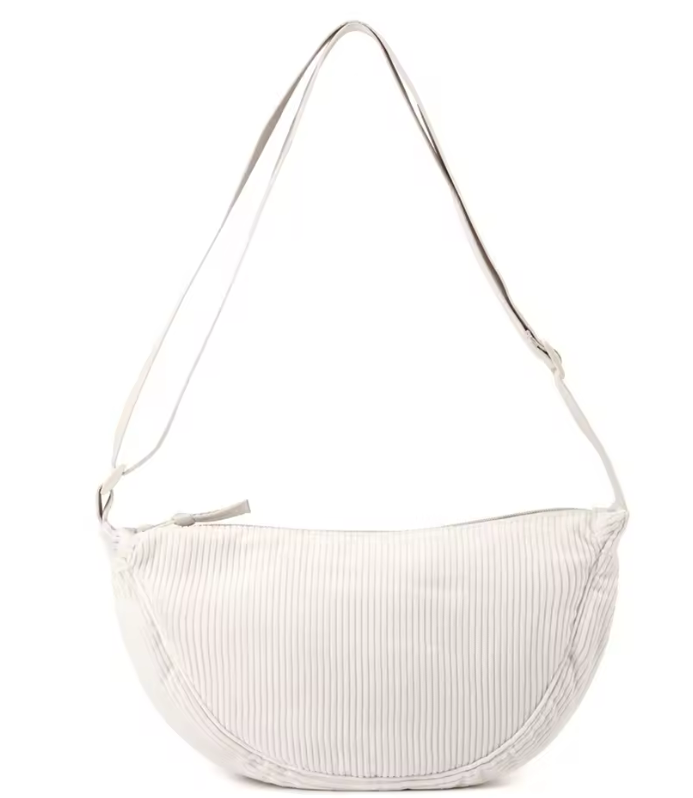 Beige Lamalama Cordory Cross Bag