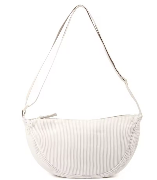 Beige Lamalama Cordory Cross Bag