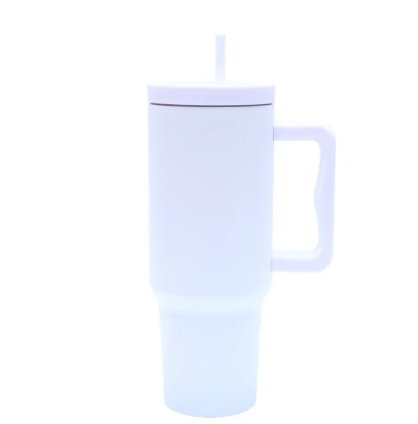 White Stainless Steel Tumbler