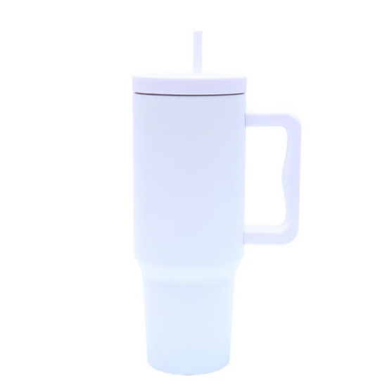 White Stainless Steel Tumbler